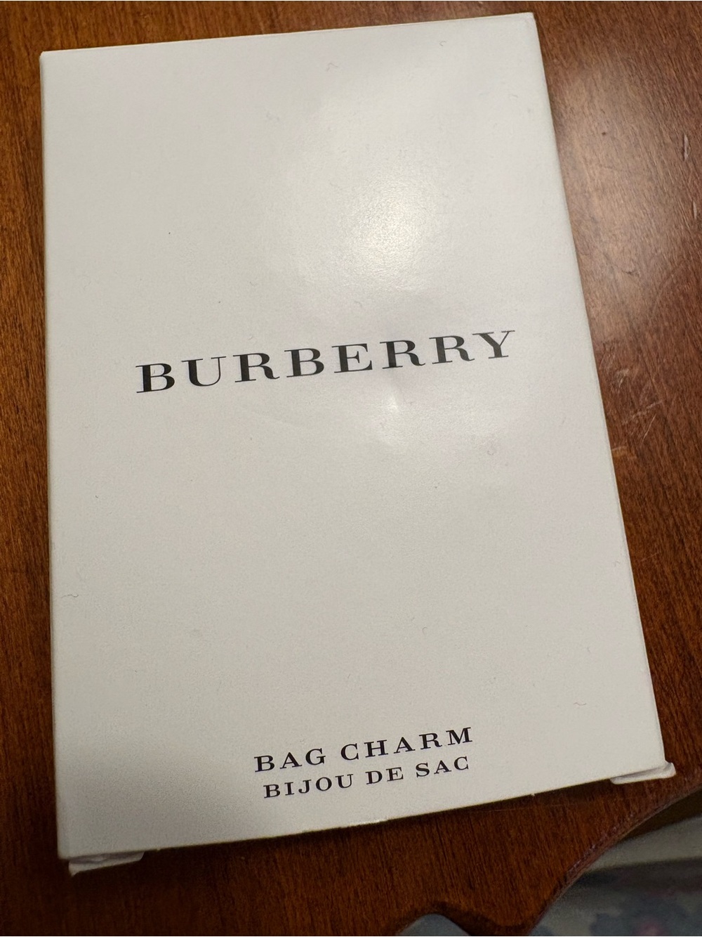 Burberry Silver Heart Bag Charm New - Picture 4 of 6